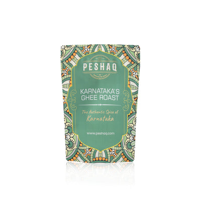 PESHAQ's Original Karnataka Ghee Roast Masala Paste (Raw, Not Curry Paste) | 2 Sachets – Serves 4–6
