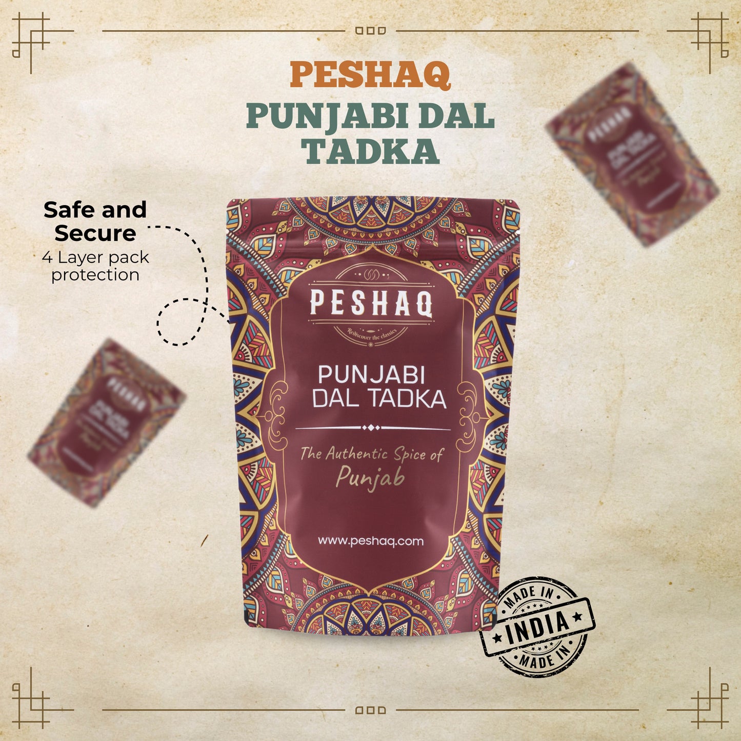 PESHAQ's Original Punjabi Daal Tadka Powder (100g)
