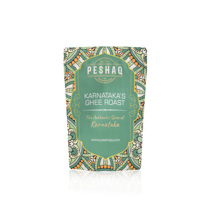PESHAQ's Original Karnataka Ghee Roast Masala Paste (Raw, Not Curry Paste) | 2 Sachets – Serves 4–6